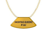 HASHTAG QUEENS 14 KARAT GOLD PLATED NECKLACE